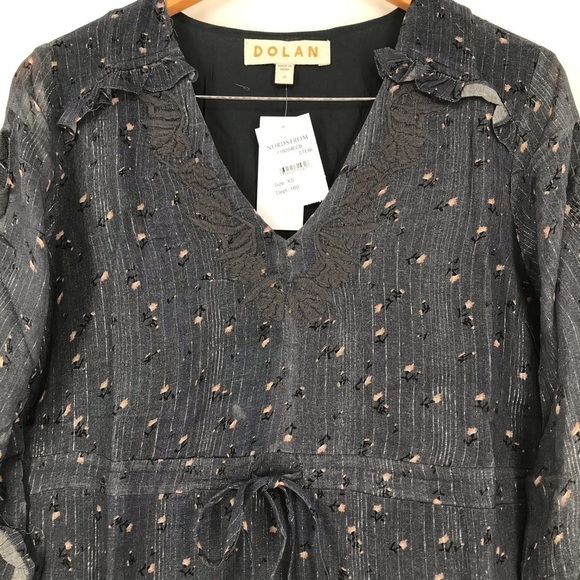 Dolan Anthropologie Zoe Embroidered Midi Dress XS NWT $268 - Picture 3 of 8